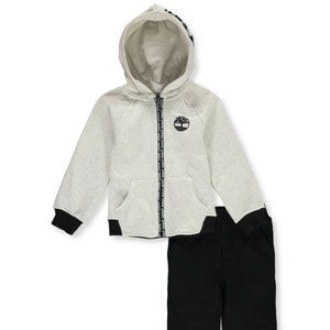 Timberland Boys 2-Pc Fleece Sweatshirt & Pants